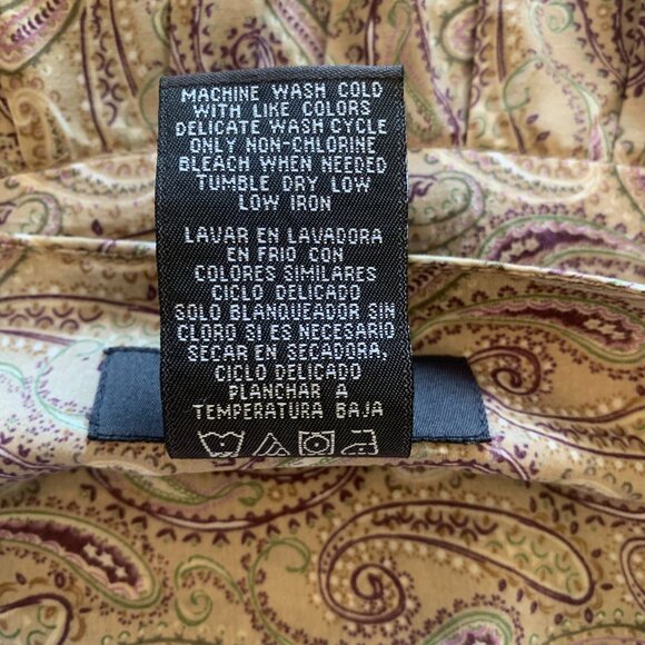 George by Mark Eisen lined paisley knee length skirt size 6 - Picture 4 of 9